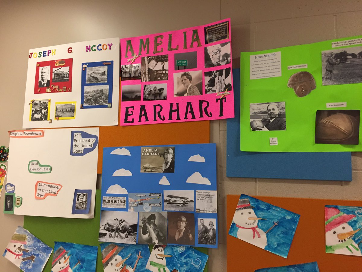 Our 2nd gr halls adorn many famous Kansans.