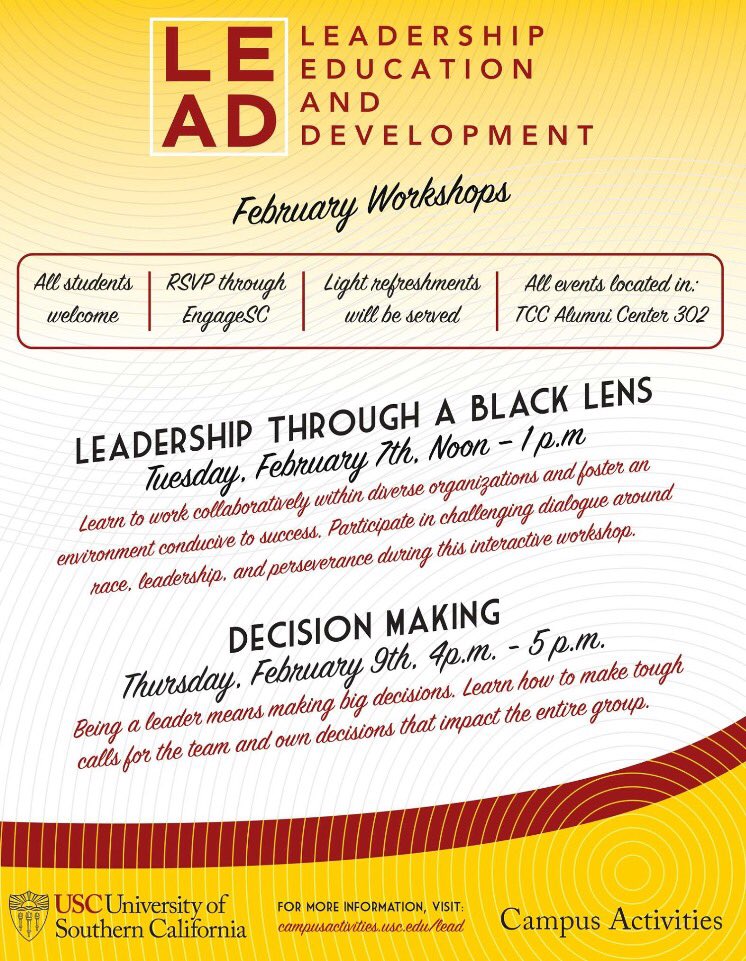 Two great opportunities to learn about leadership this week. Stop by, grab some pizza, &amp; stick around for the discussion!