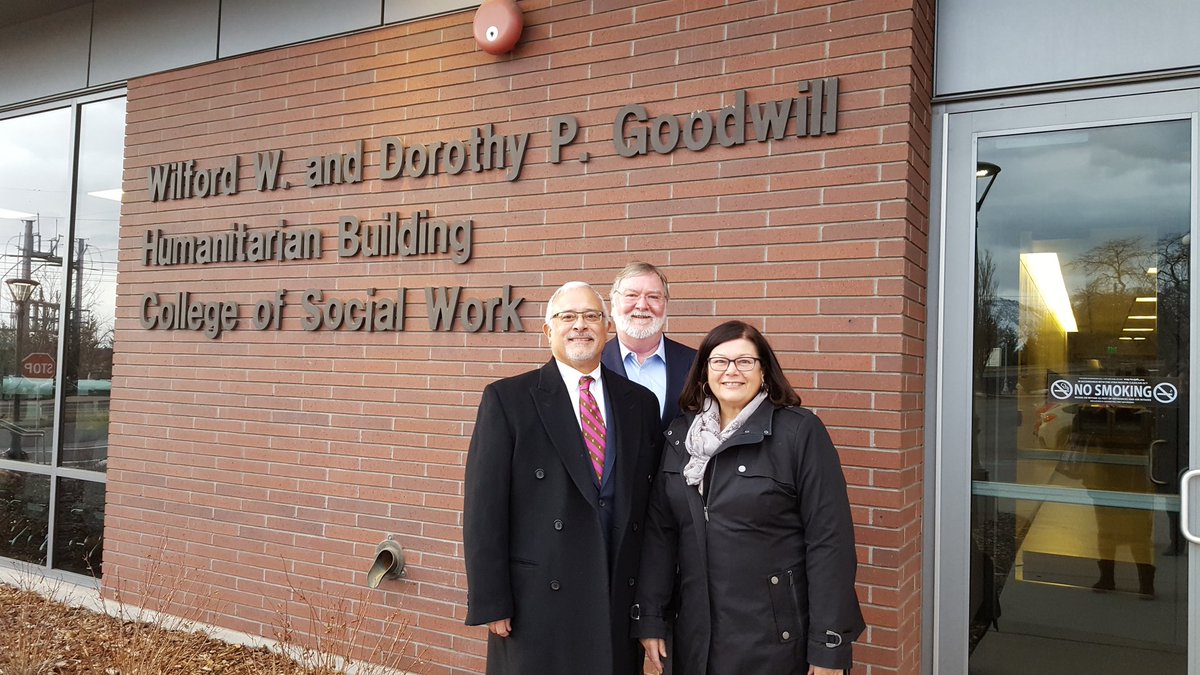 LuisHZayasPhD's tweet photo. Visiting @USocialWork with Deans Lynn Videka of Michigan &amp; Cleve Gilmore of Case Western Reserve. Terrific SW program in Salt Lake City! https://t.co/BzZfVvBwYo