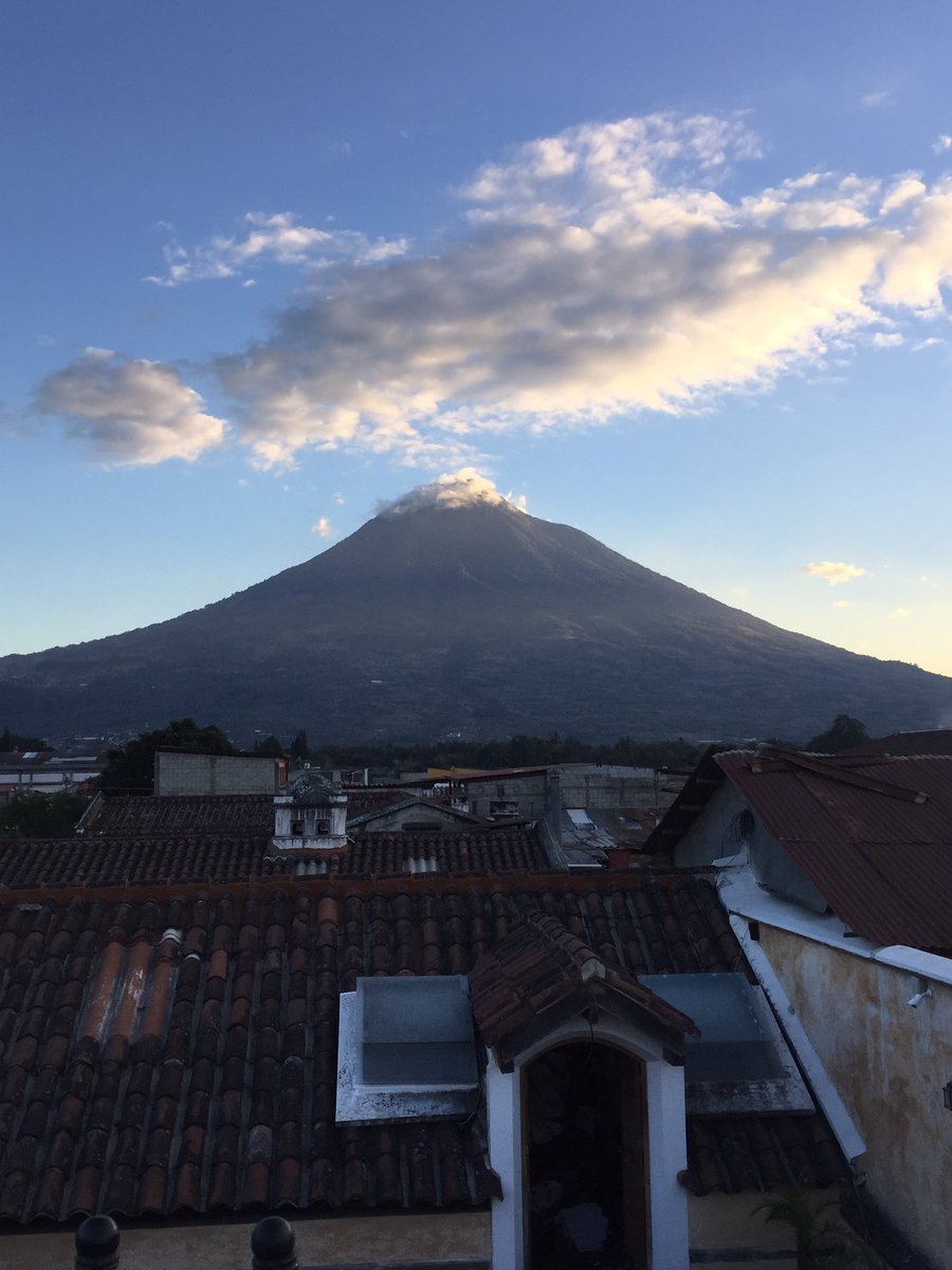 FineWhiskeyGirl's tweet photo. Spent 11 days knowing amazing people while on a mission in #Guatemala. We celebrated by having #NorthernHarvest and looking at this volcano https://t.co/bfElolTxcl