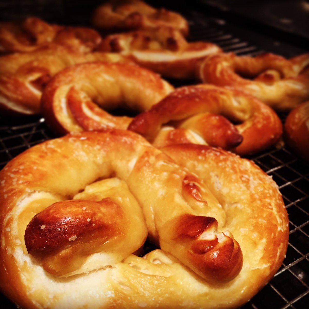 Prof_Buchner's tweet photo. Super Bowl tradition: Alton Brown pretzels. #abgrams https://t.co/jtrj4ahHnp