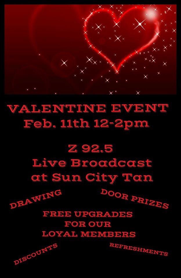 _SunCityTan's tweet photo. We draw this Saturday, February 11th! Stop on by and spend $10 or more to enter the drawing and win the wonderful list of prizes!! 💘 https://t.co/WfzK02MqcH