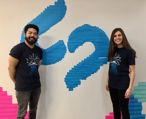 silverstripe's tweet photo. Congrats @sacha_judd &amp; @PaulJayme from @GalacticDonuts1 &amp; @summeroftech! You are now full-time #SilverStripers https://t.co/NvDNwoPr6g