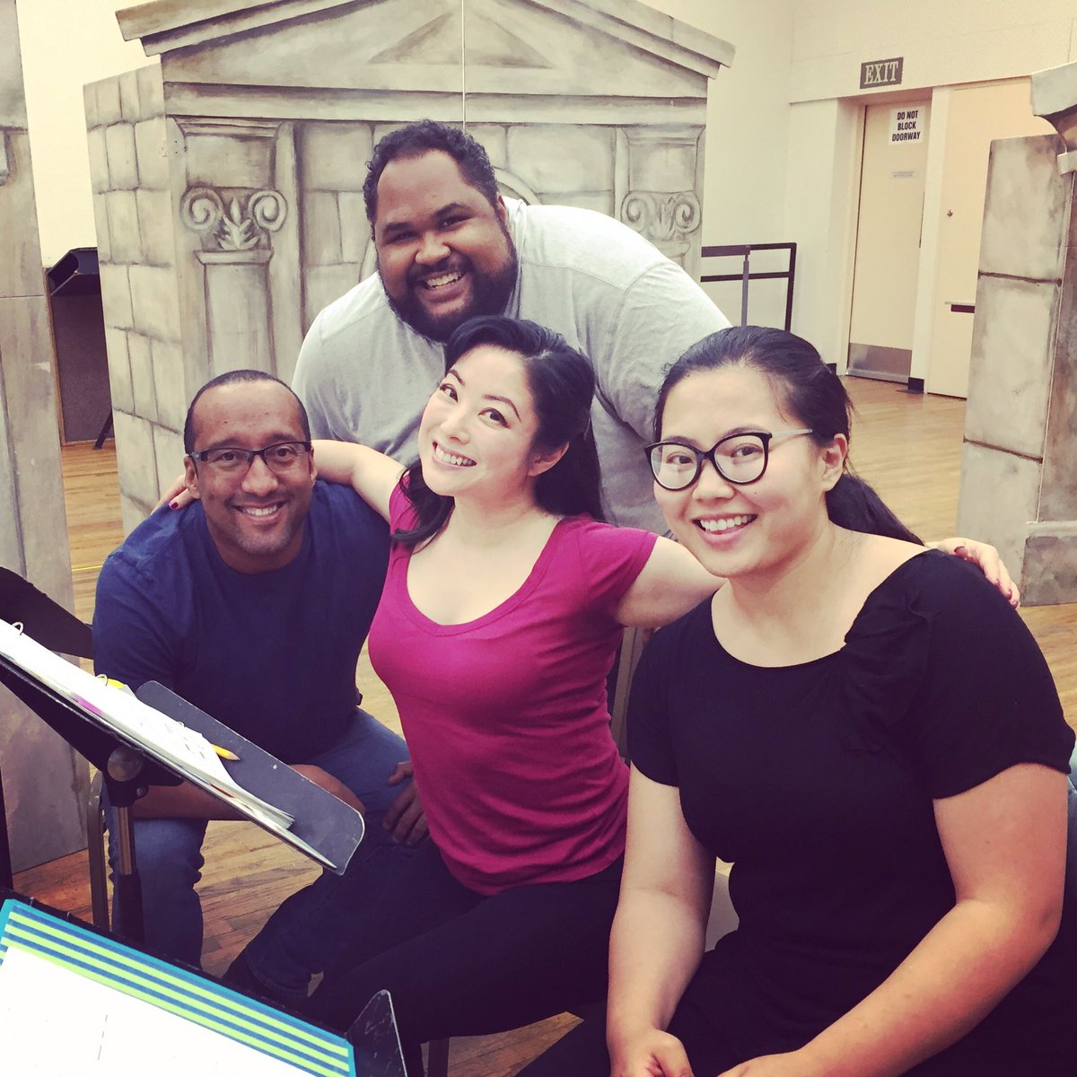 Miki410's tweet photo. Back in action with @LAOpera community engagement! Excited to play Turandot! #LAOpera #outreach @AshTheTenor https://t.co/jQqxvkEYU7