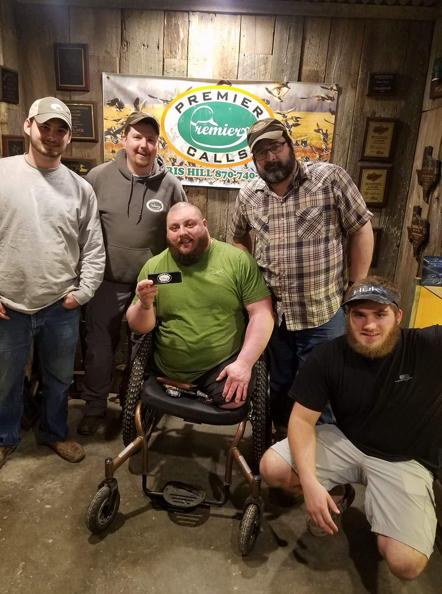 Premier_Calls's tweet photo. Thanks Christian Brown for stoppin by the shop &amp; hangin out with us today! Amazing hero! #usa #herocalls #premiercalls #feathershaker https://t.co/93feNepjJT