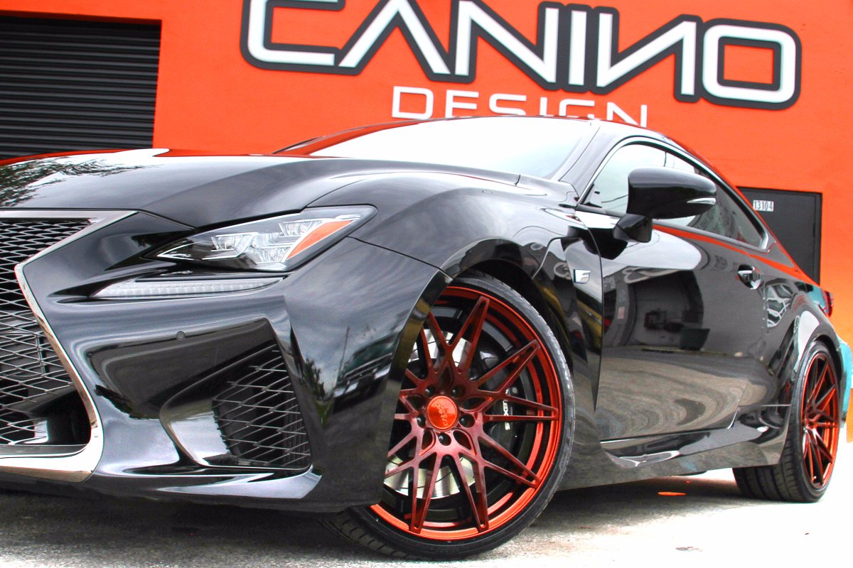 CaninoDesign's tweet photo. Lexus RCF on color-matched Canino CD10s #canino #caninodesign #caninowheels #lexusrcf #lexus https://t.co/xYTApxsZPr