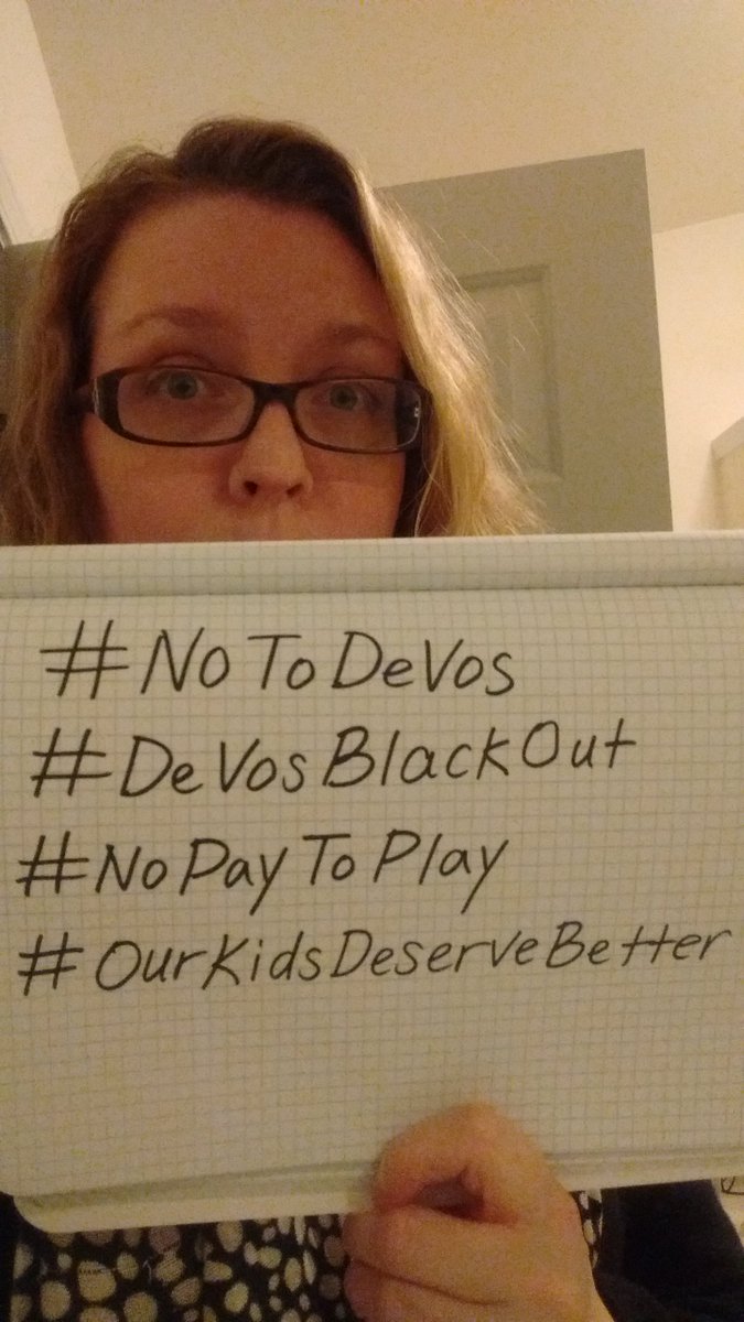 hmdiaz76's tweet photo. Please keep calling your Republican senators to encourage them to do the right thing tomorrow and vote #No2DeVos! https://t.co/hWImYojDM7