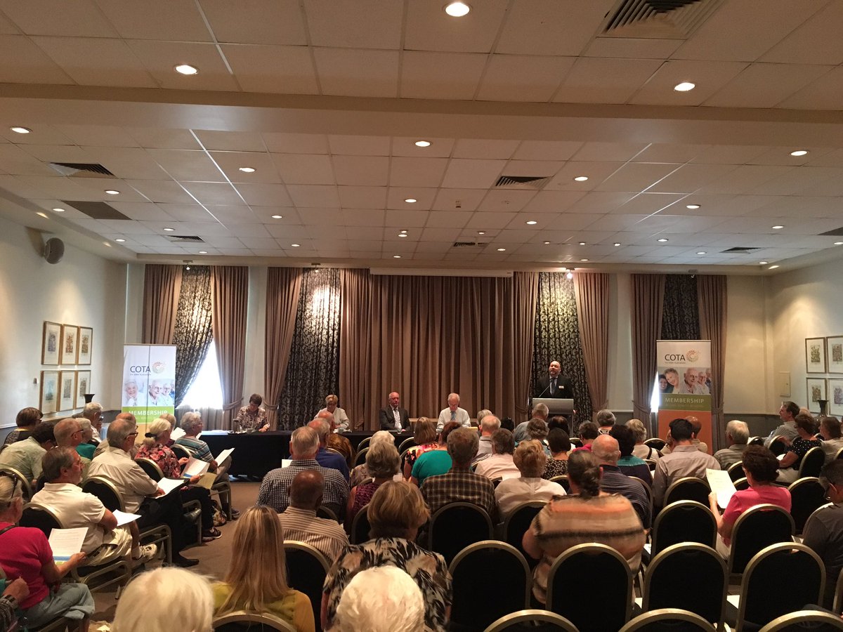 chorusaus's tweet photo. At COTA WA State Election Q&amp;A to hear how each party will best respond to the needs of older people #perth #COTAWA https://t.co/NETVH5Xut3