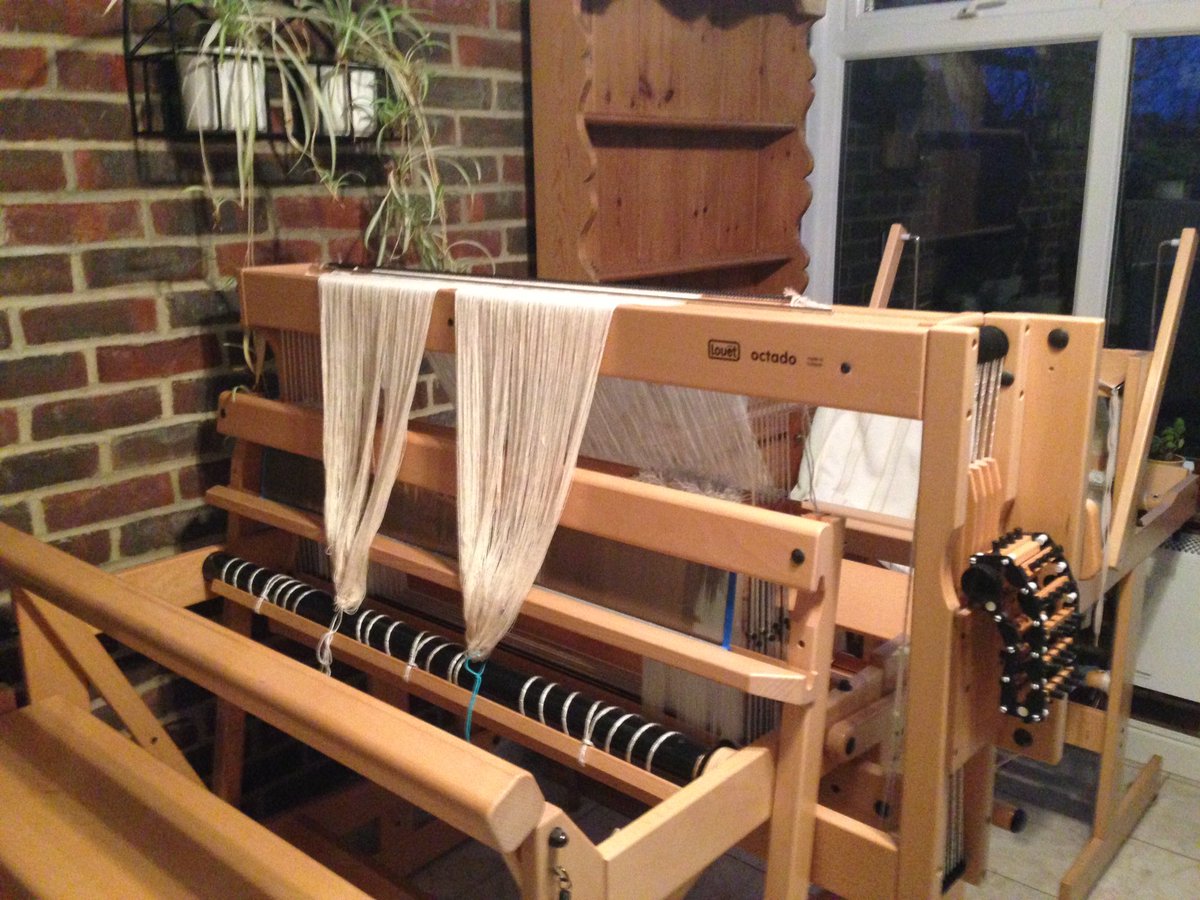 dswdot's tweet image. Warp now through the reed next stop tie on to cloth beam xxx