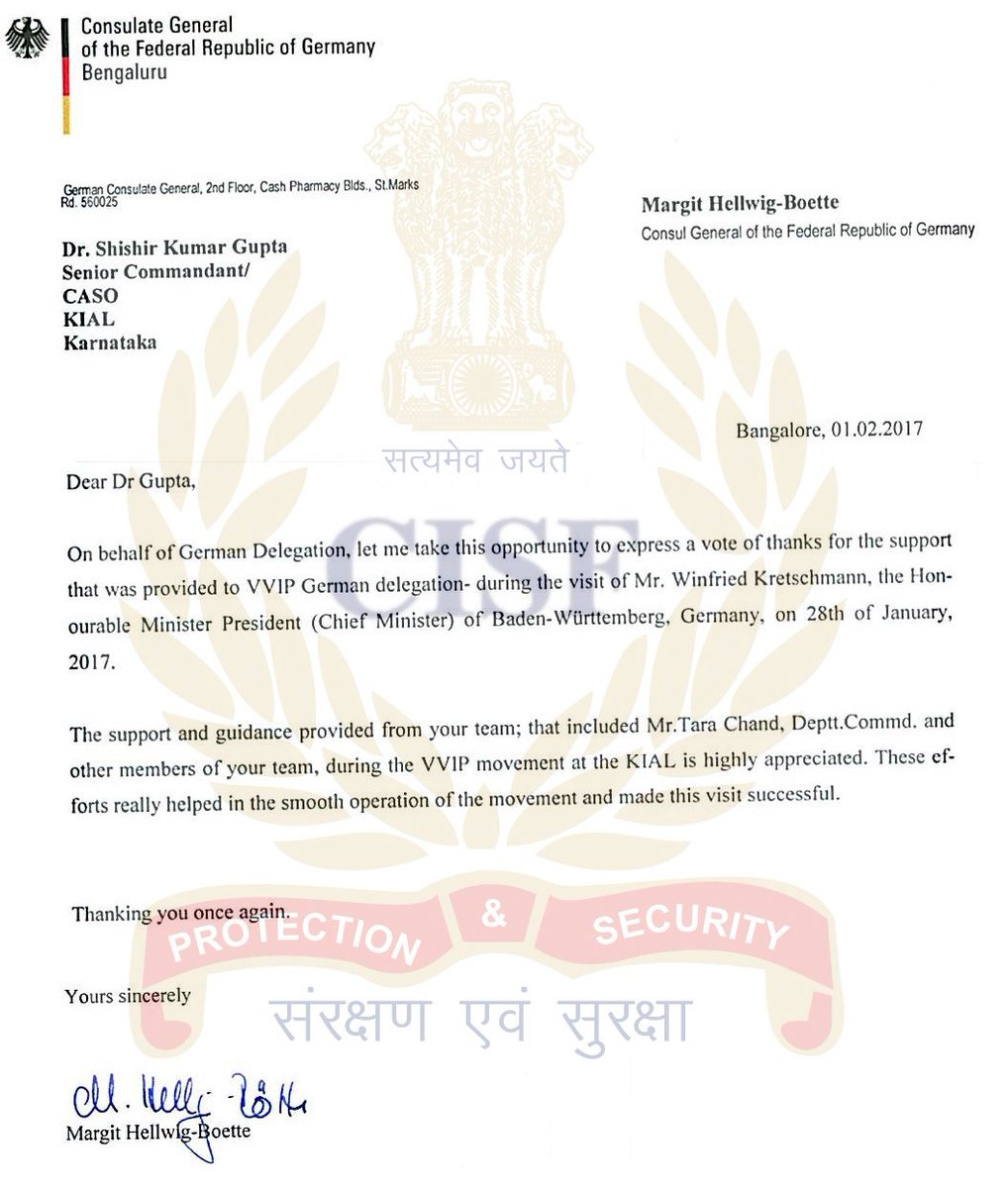 CISF tweet media