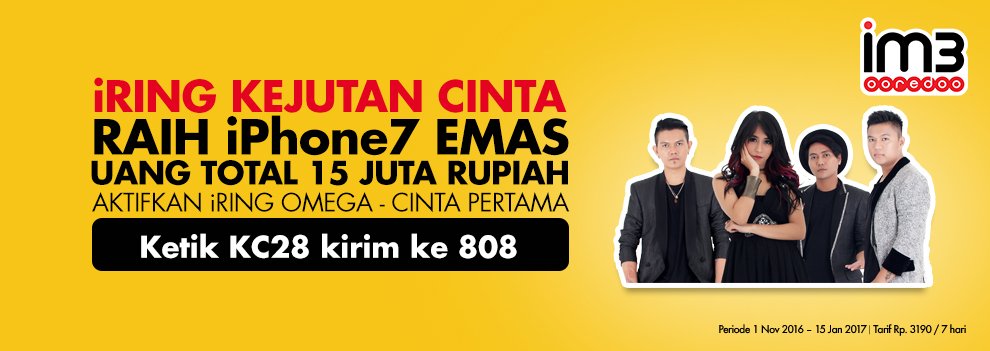 iRing Kejutan Cinta - Raih jutaan rupiah dengan cara mengaktifkan iRing Omega - Cinta Pertama di HP kamu