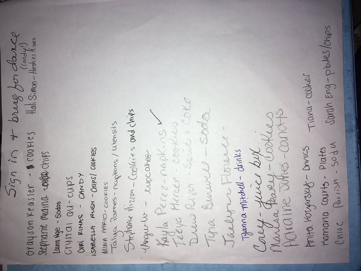 ACHSRaysofHope's tweet photo. •If you missed last week's meeting, here are the things we talked about &amp; the party sign up sheet 😁• https://t.co/2KfvL7V1dy