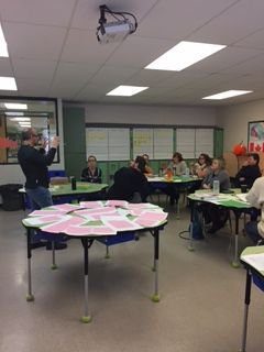 evergreen_sd's tweet photo. Meaningful &amp; purposeful collaboration - Ts &amp; Ps in Gr. Groups-descriptors of WRITING #assessment @mbteachers E/M PD @drgjms @FountasPinnell https://t.co/uBTarsCyGt