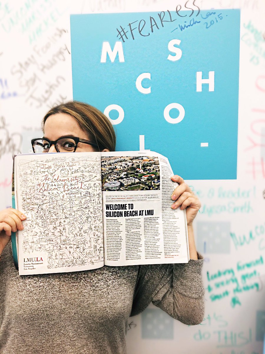 LMUMSchool's tweet photo. Thx for the shoutout, @LAmag! LMU was noted the "University of Silicon Beach," including the ground-breaking work of M-School! #LMUMSchool https://t.co/FPK262cb0T