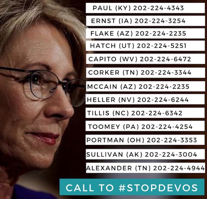 ChrisJZullo's tweet image. Trump has a Pen, you have a phone. We cannot afford to privatize our education system from within. Defend knowledge #StopDevos #HoldTheFloor