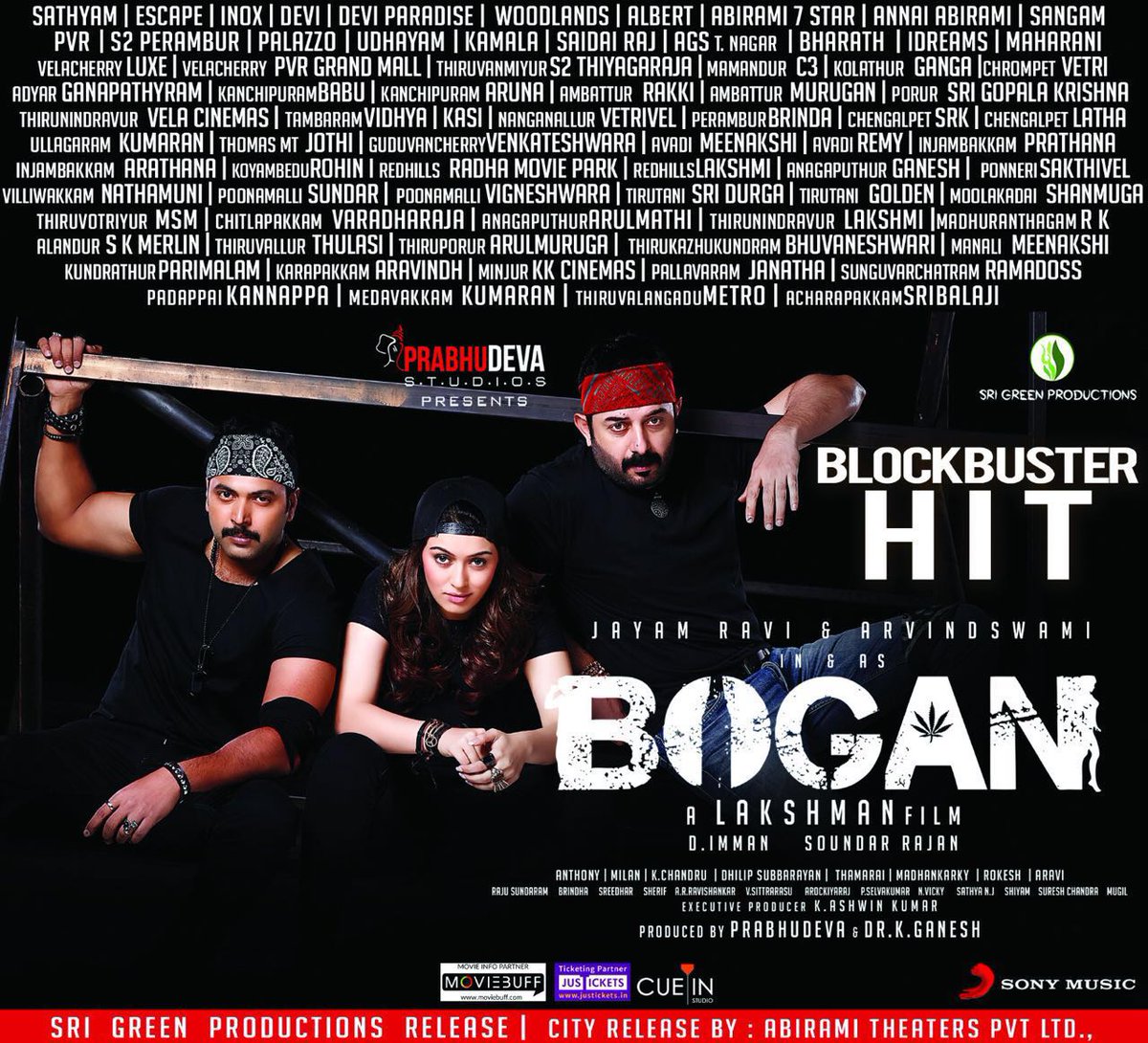 TamilaninCinema's tweet photo. Blockbuster Hit ! #BoganRunningSuccessFully @actor_jayamravi @thearvindswami https://t.co/ddoQbzB0tr