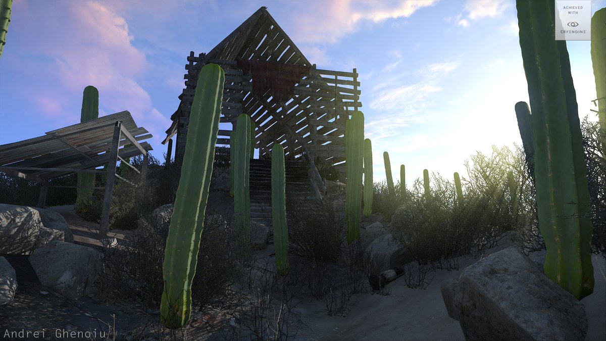OnYourOwn_Game's tweet photo. Thank you @Proscans_co for the free awesome cactus. used it in a small scene in @cryengine #gamedev #indiedev #desert. Hmm.. western ideas 😀 https://t.co/iPZVYo2SSW