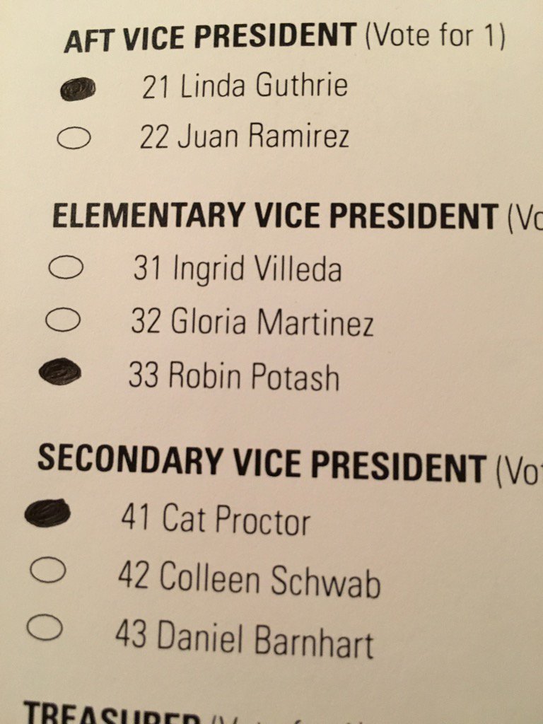 Teachrobin's tweet photo. Vote the Sisterhood Slate...for a union that fights for you! https://t.co/A7o6k5zOB0