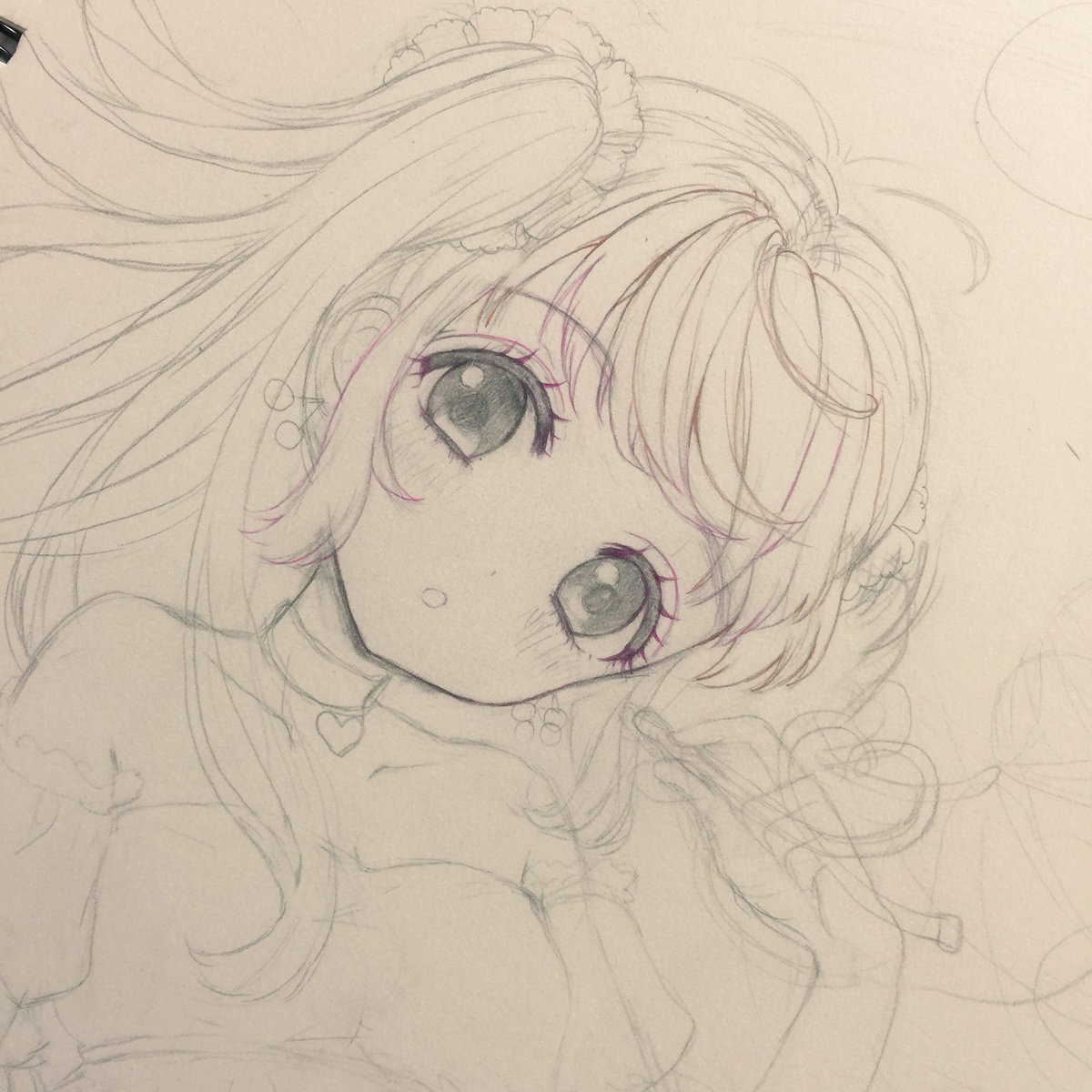 また懲りずに大きいの描いてるので飽きないよう頑張るぞ٩ W و まりぽりのイラスト また懲りずに大きいの描いてるので飽きないよう頑張るぞ٩ W و まりぽりのイラスト