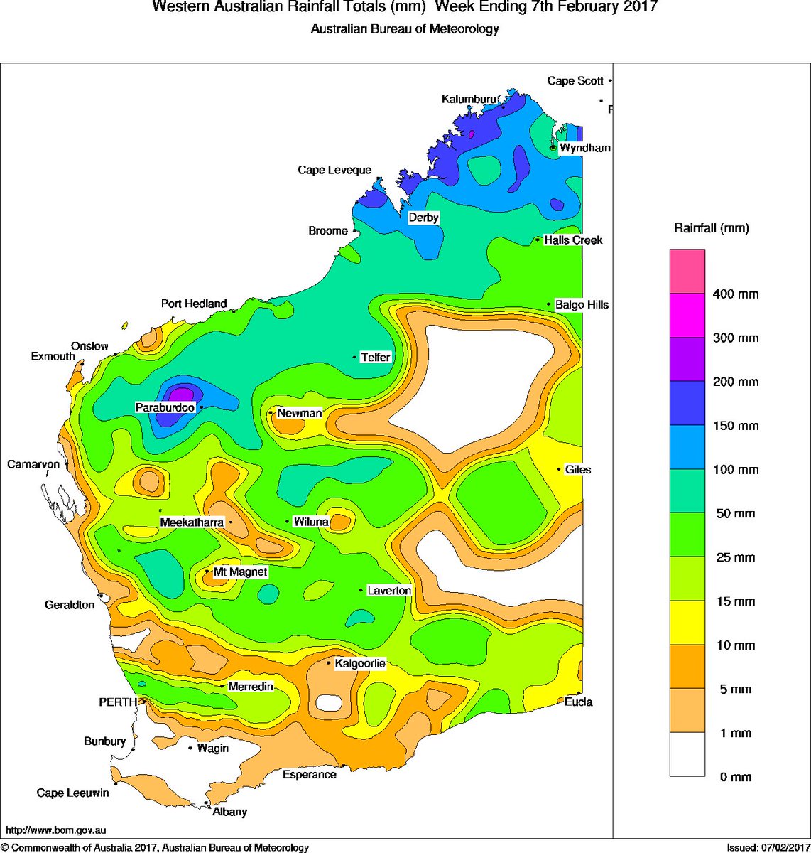 Rainfall Chart Australia