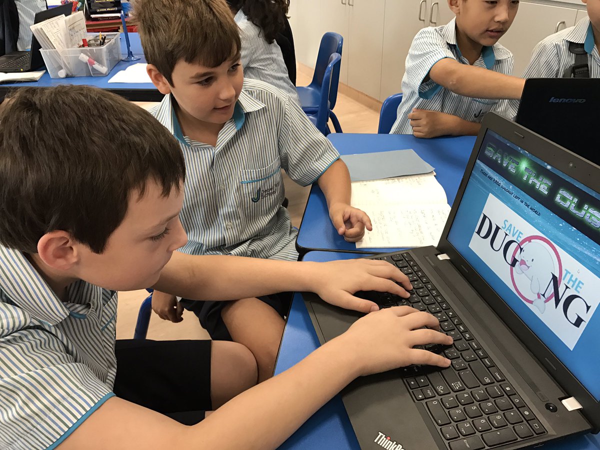 HTJASchool's tweet photo. Y4 researching about the endangered Dugong ready for their presentations on endangered species @jebelalischool @EADTweets https://t.co/mcqVk8zRq6