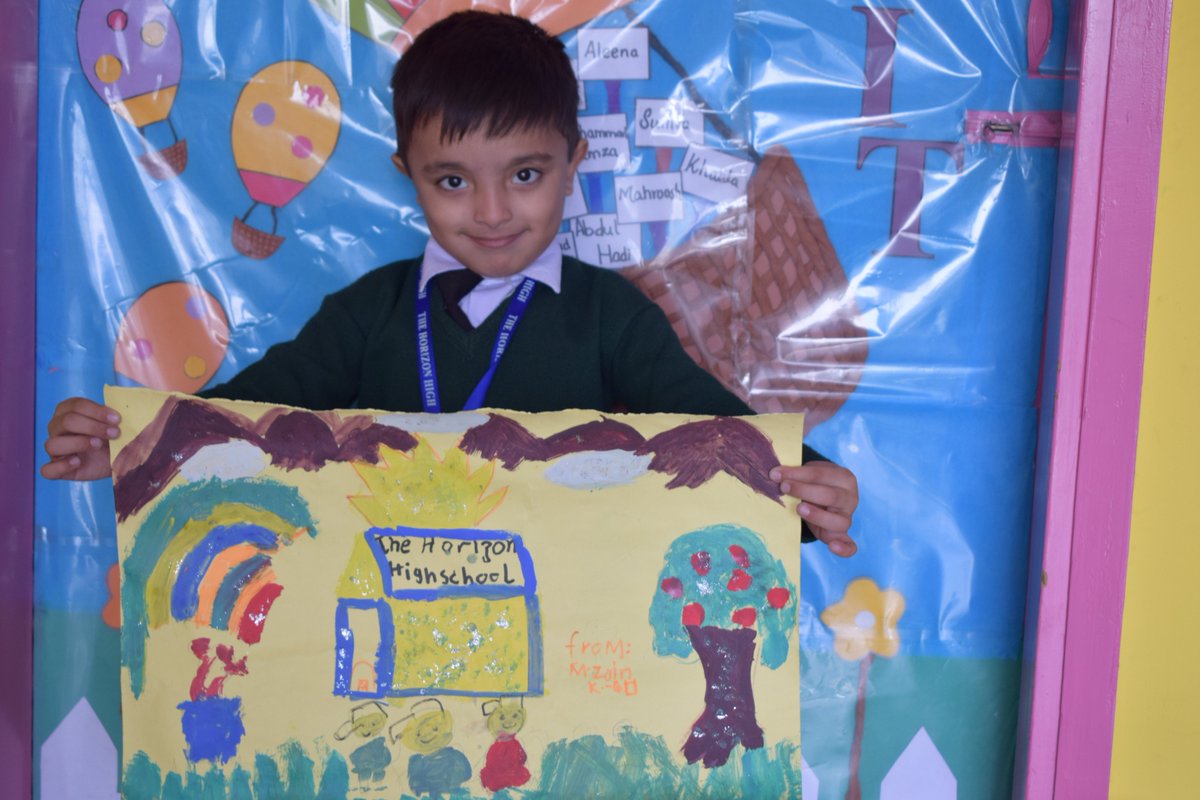 thehorizonhigh's tweet photo. Our very talented student M. Zain painted for the school #painting #creativity #youngartists #atwork #thehorizonhigh https://t.co/GD2s0hsDU5