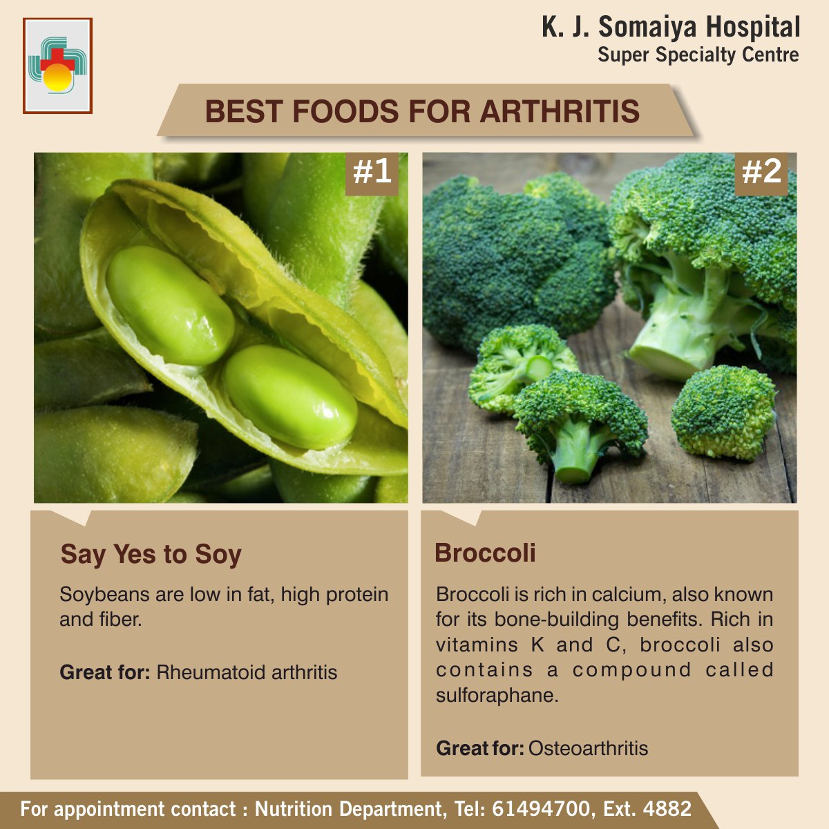 SAyurvihar's tweet photo. Holistic healthcare begins with nutritious food.
#healthyfood #nutrition #arthritis #KJSomaiyaHospital https://t.co/Zqel072Fgz