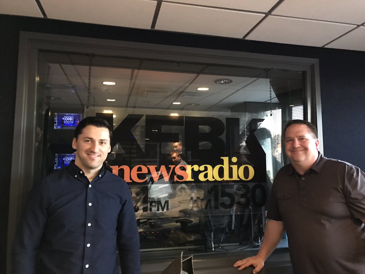 RenterInc's tweet photo. At @kfbk studio with @brentgovehomes teaching #landlords how they can verify landlord references online with our "Carfax for Landlords" https://t.co/oaSUgA77pT