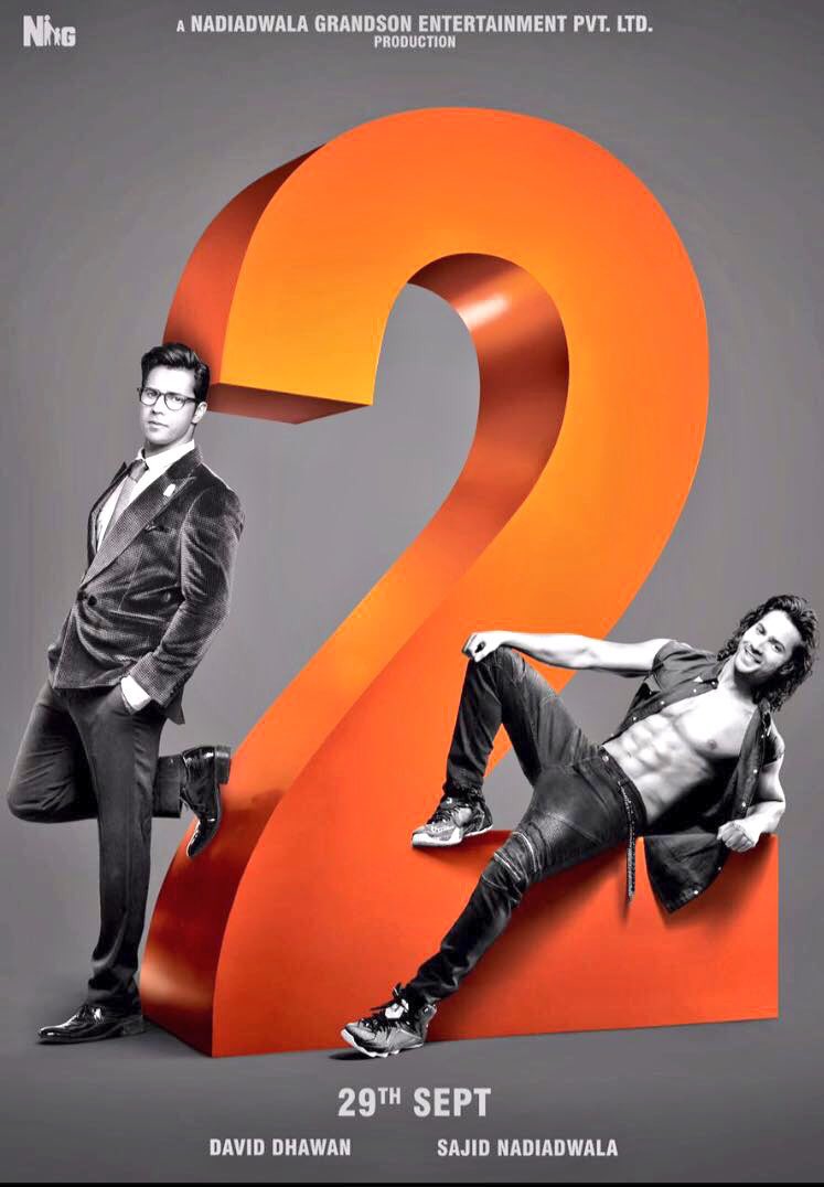 raghuvendras's tweet photo. Double entertainment! 
Varun Dhawan as Raja and Prem in #Judwaa2 @Varun_dvn #Firstlook https://t.co/XUk0Pn3qYa