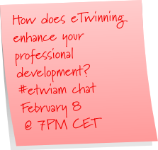 abfromz's tweet photo. Delighted to announce our #etwiam chat guest tweeter  @BaptistaRute! Come join us for a chat about how #etwinning can contribute to your PD https://t.co/dcxfLISUVi