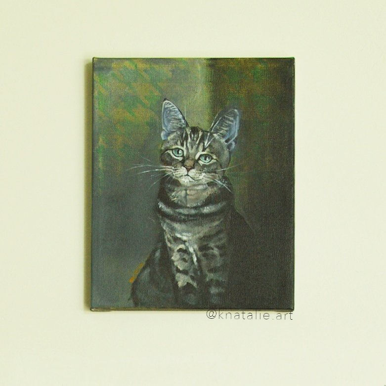 knatalieart's tweet photo. 🐯 baby.  #catpainting #fineart #CatsOfTwitter #painting https://t.co/Lwdo3duMMh