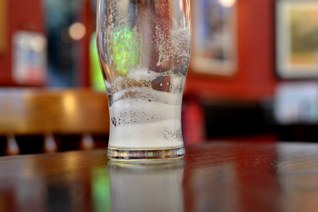 Cenosillicaphobia is the fear of an empty beer glass. Terrifying phobia indeed.