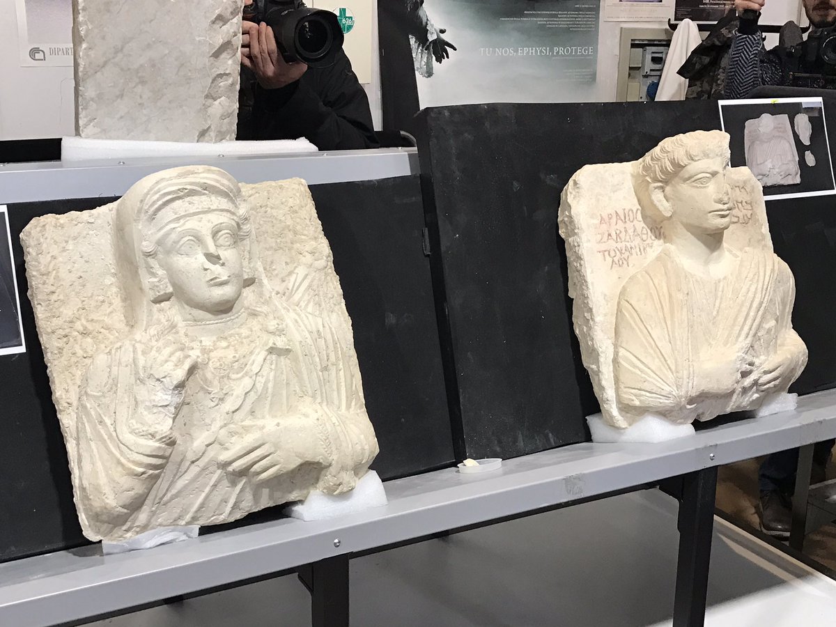 dariofrance's tweet photo. All'istituto superiore del restauro dove è in corso l'eccezionale restauro dei busti di #Palmira colpiti dalla ferocia dell'Isis #arteferita https://t.co/6TjdOXD3BW