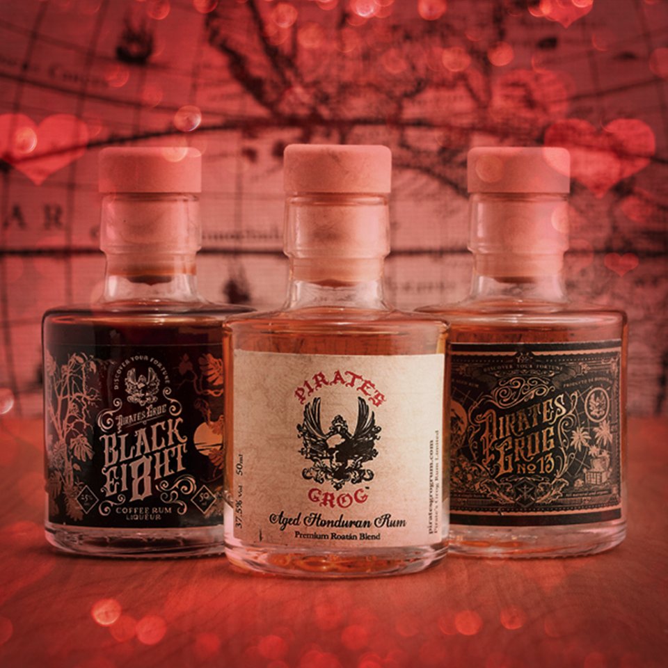 For #ValentinesDay we're offering a FREE personalised scroll with each mini gift set, use code BEMYVALENTINE piratesgrogrum.com/collections/sh…