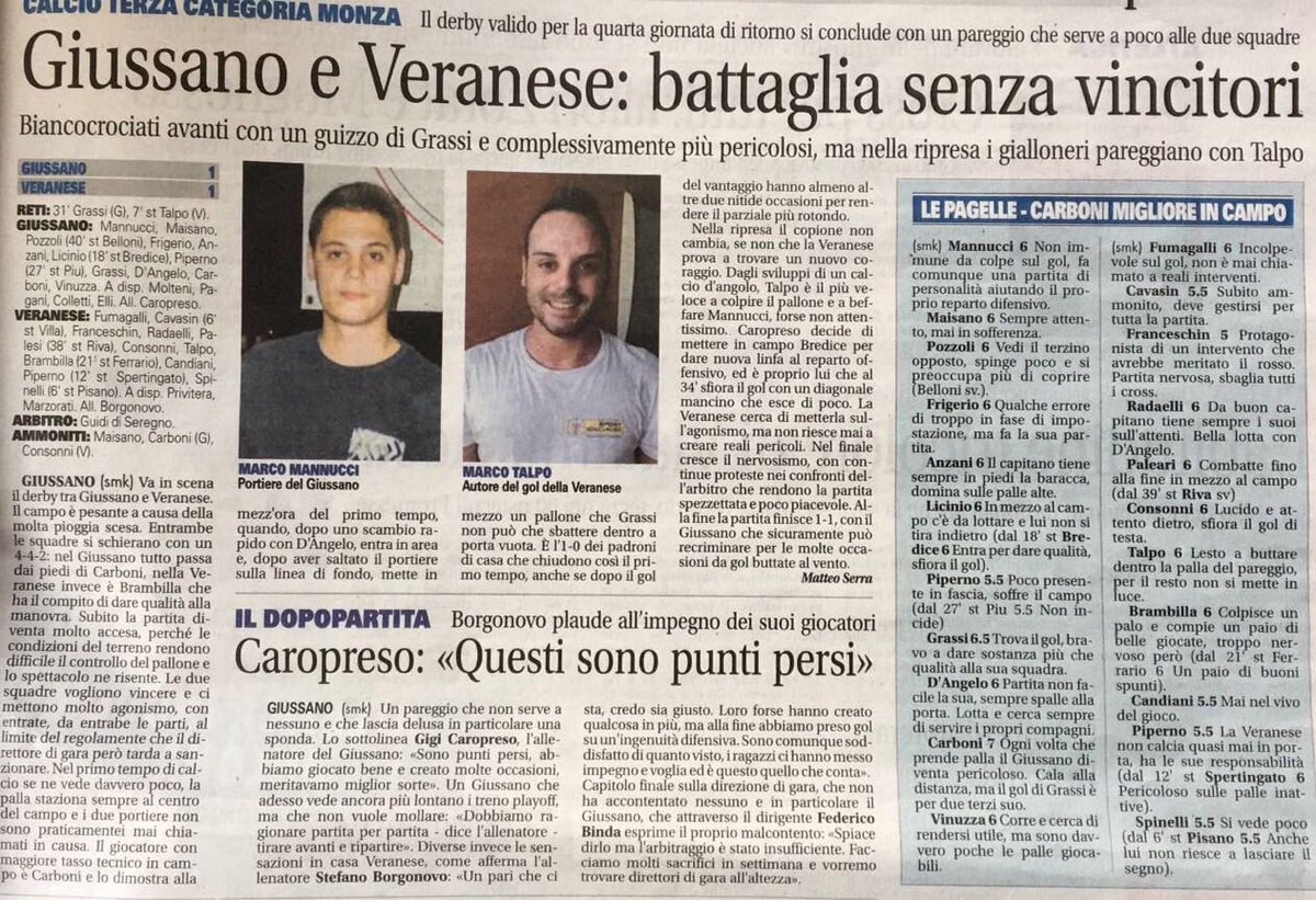 Giuss_Calcio's tweet photo. #Giussano vs #Verano @LegaDilettanti https://t.co/Zat3Squjh9