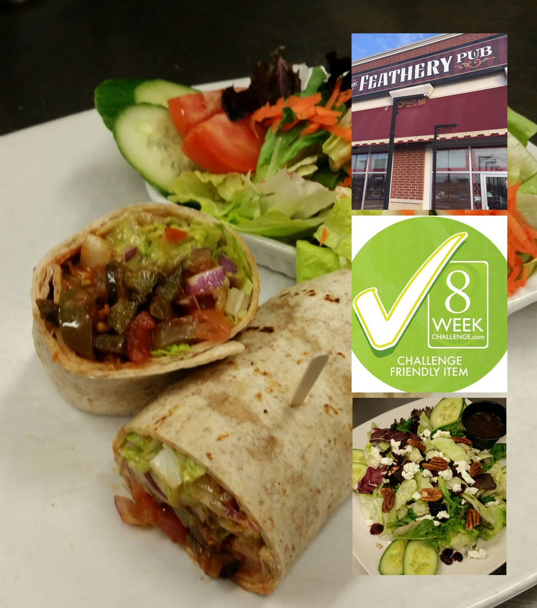 FeatheryPub's tweet photo. @8weekchallenge @FeatheryPub is excited for your fresh start!  congratulations!  #newbeginnings #HealthyLiving #challengefriendly https://t.co/kKyCnA183X
