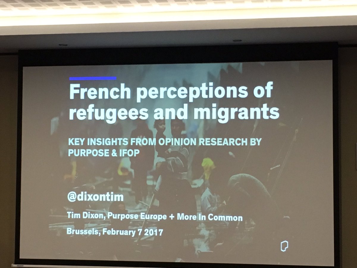 BarbaraJoannon's tweet photo. Attitudes in France towards refugees and migrants. Really difficult to have a conversation on those issues #SCIEPIM https://t.co/irUCQW9ocn