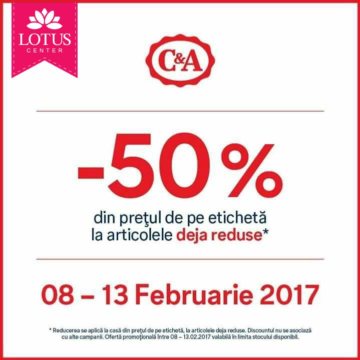 LotusOradea's tweet photo. La magazinul C&amp;A din Lotus Center este marea finală a reducerilor de iarnă!
Final de sezon de reduceri, la C&amp;A! https://t.co/y1UAUgNnnm