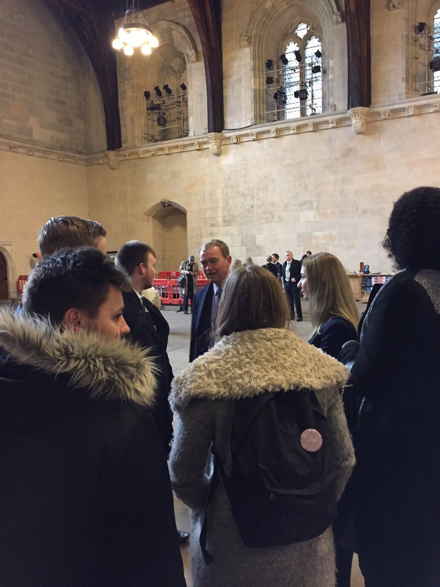 HistBTG's tweet photo. Great trip to Parliament today - year 12 even met Tim Farron @timfarron https://t.co/EiCPVq6sOl