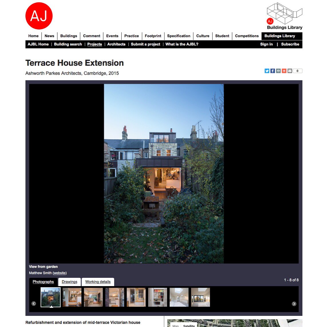 Our Terrace House Extension in Cambridge is now available to view on the <a href="/AJBldgsLibrary/">AJ Buildings Library</a> #AJBL <a href="/ArchitectsJrnal/">Architects’ Journal</a> ajbuildingslibrary.co.uk/projects/displ…