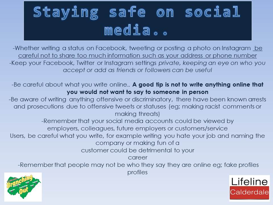 Branching_Out's tweet photo. #sid2017 #SaferInternetDay #staysafeonline #tipsforyoungpeople https://t.co/mfmxOtaNQi
