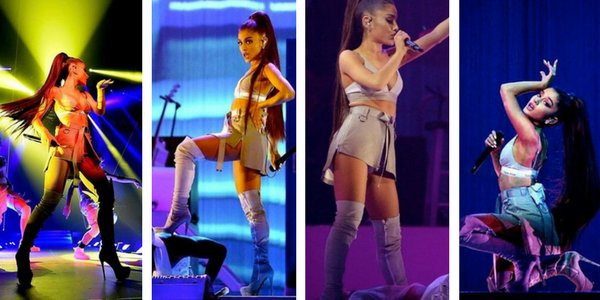 . @ArianaGrande starts the #DangerousWomanTour wearing a pair of tailored high heel #boots ❤️#Loriblu #MadeInItaly
