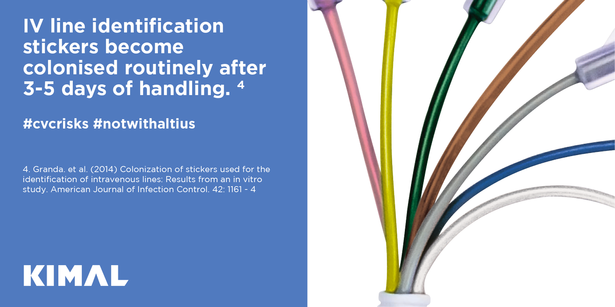 KimalPlc's tweet photo. Reduce risk of infection with Altius CVCs which feature colour-coded lumens. Visit us #Intensivmed17 to learn more #cvcrisks #notwithaltius https://t.co/NlSeiKInpr