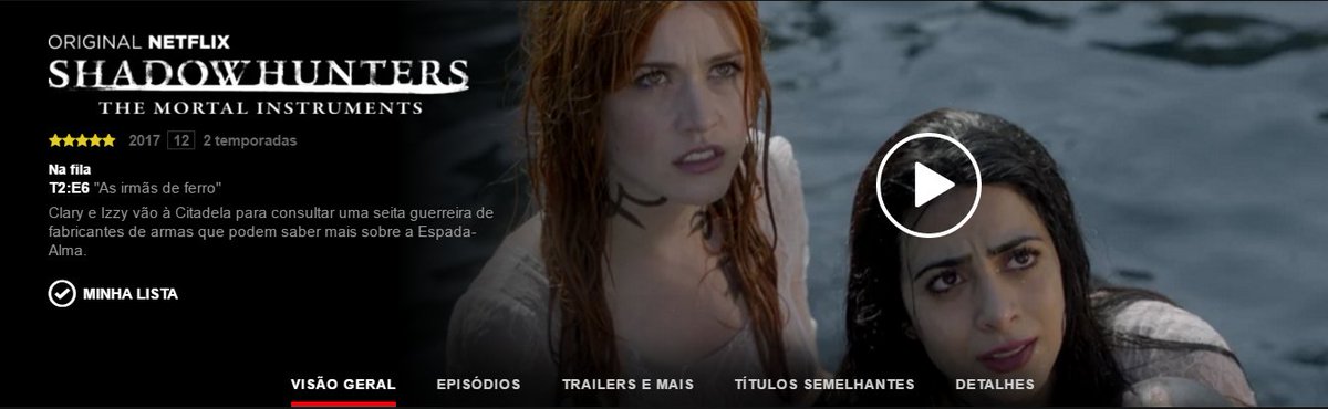 ShadowhuntersBR's tweet photo. Já está disponível o ep 2x06, "As Irmãs de Ferro"! #ShadowhuntersNaNetflix
@IdrisBR @ShadowhuntersTV
#Shadowhunters
#ShadowhuntersSeason2 https://t.co/lHdynrZgMK