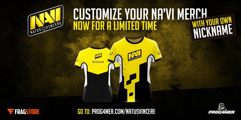 New Natus Vincere jerseys with your own nickname on the back.
Preorder is open → prog4mer.com/natusvincere