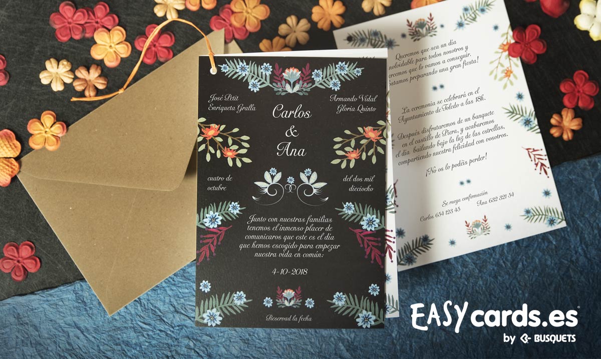 easycards's tweet photo. #Invitación de #Boda @Busquetsgroup Contraste.Dos tarjetones negro y blanco, enlazados y envueltos con sobre #kraft https://t.co/KD80rqxOLG https://t.co/cGRpDdnqib