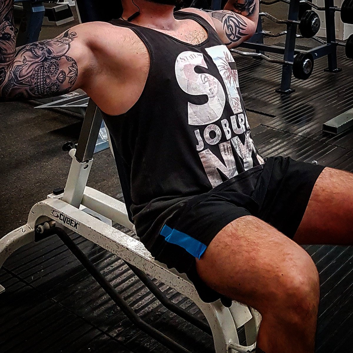 THIS IS MY YEAR.. #gym #training #natural #growth #muscle #ink #tattoos #iron #fitfam #vest #me #keepgoing #motivated