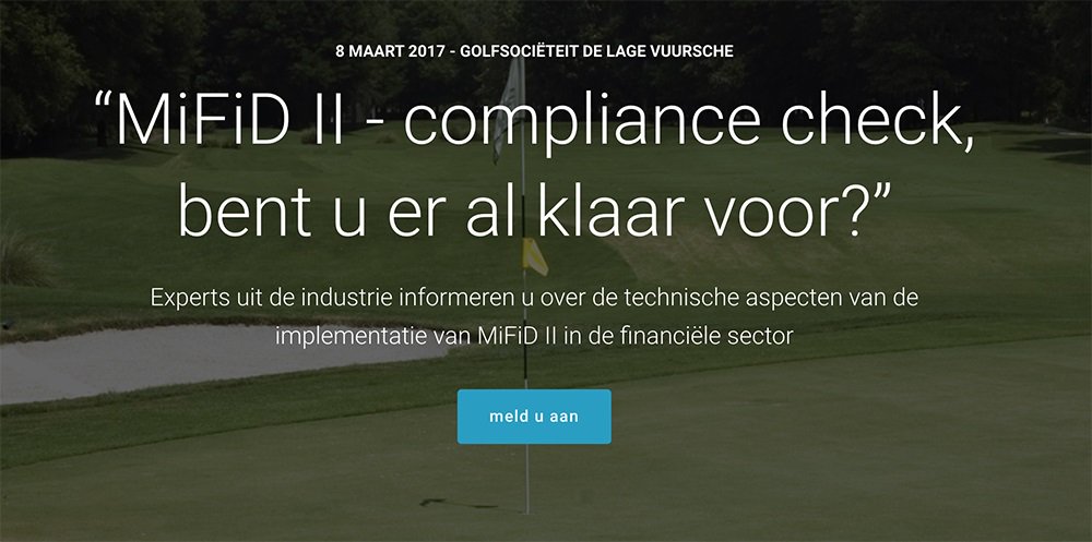 MiFiD II - compliance check, bent u er klaar voor? 8 maart informeren experts u over de implementatie van MiFiD II. goo.gl/HknhgS