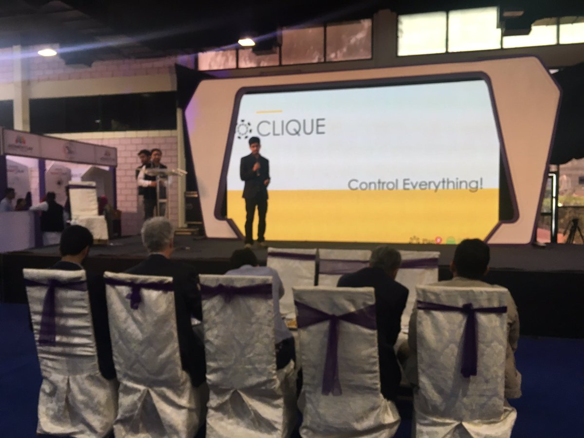 PITBIncubation's tweet photo. Last Plan9 startup went up at #Momentum17, @cliqueio allows you to control everything. #happeningnow https://t.co/A3YUPjSB75