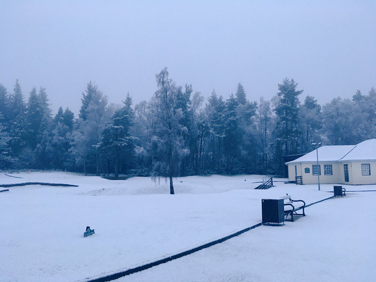 Not ideal weather for golf <a href="/GleneaglesGolf/">Gleneagles Golf</a> #WinterWonderland
